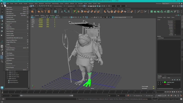 Finalizing Topology & UVs