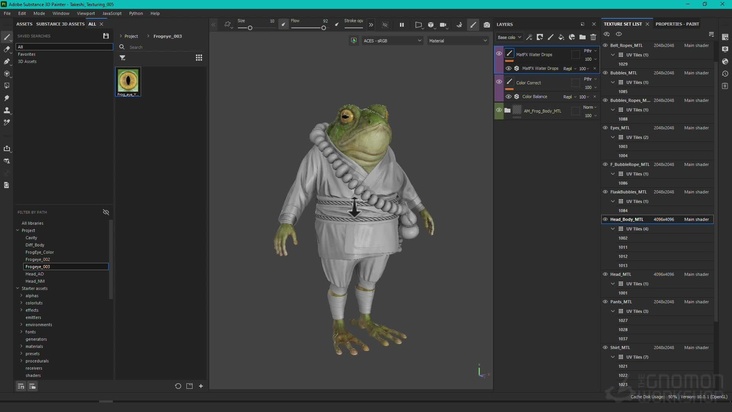 Texturing the Frog