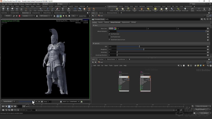 Houdini Import, Shading & Rendering