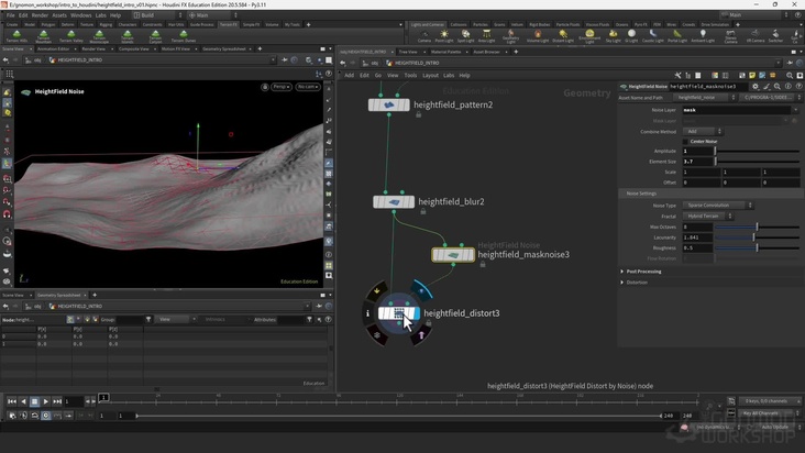 Houdini HeightField Overview & Setting up a Base Mesh