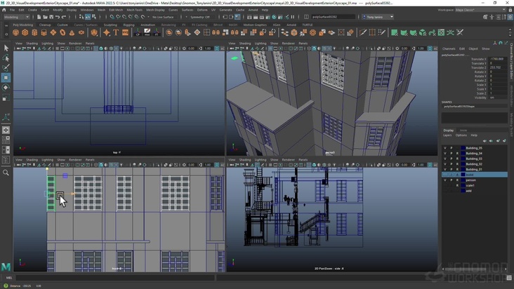 Introduction to Modeling in Maya From Blueprints: Part 3