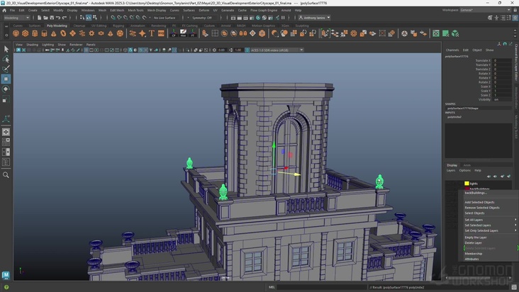Setting up Model for Texturing in Maya