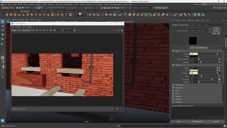 Creating Shaders & Texturing in Maya - Part 1