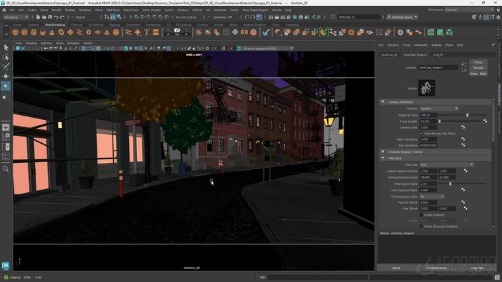 Basic Camera Setups & Bookmarking for Rendering
