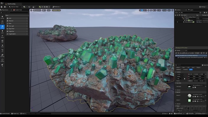Crystal Formation Asset Generation