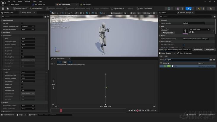 Animation Blueprints, State Machines & Blend Spaces
