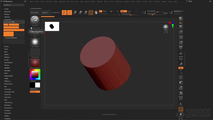 ZBrush Setup & Custom Menu