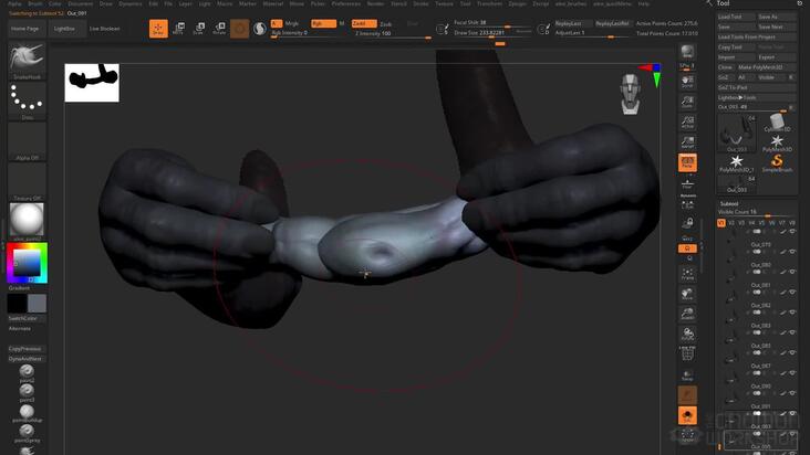 ZBrush Frame Sculpting: Pass 1