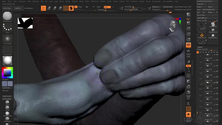 ZBrush Frame Sculpting: Pass 2