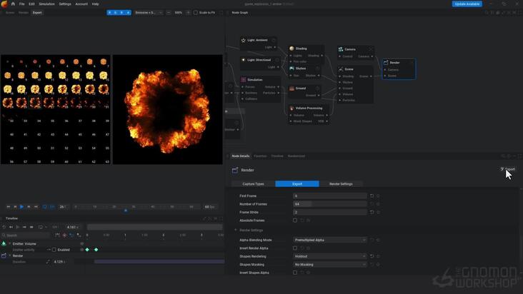 Generate Flipbooks for the Projectile & Explosion using Embergen