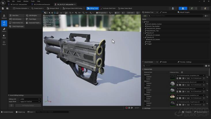 Setting up the Weapon