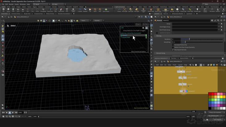 Terrain, Collisions & Snow Source Setup