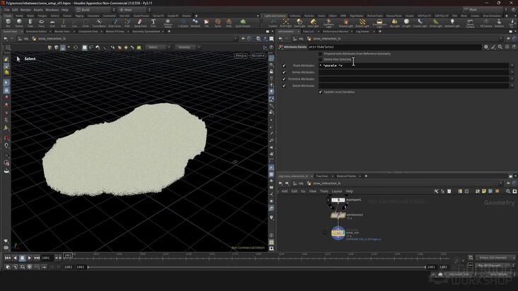 Main Snow Simulation Setup: Part 2