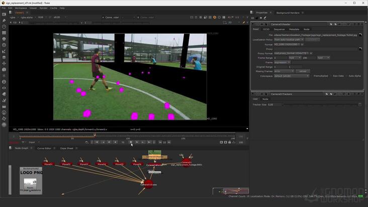 Using A 3D Track in Nuke