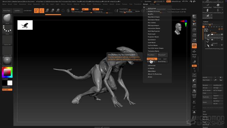 Posing Figures in ZBrush