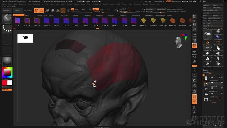 Retopology, ZRemesher & Retopo Brush