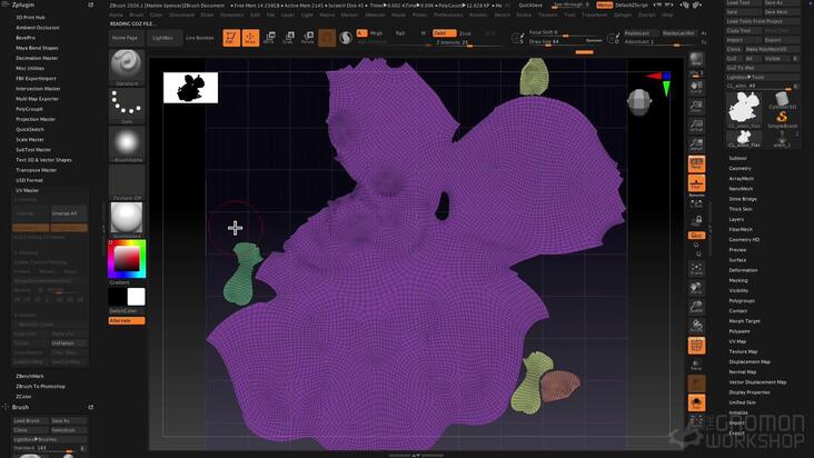 UV Master & UVs inside ZBrush
