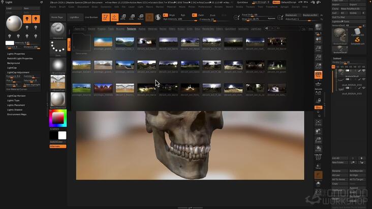 Rendering with LightCaps