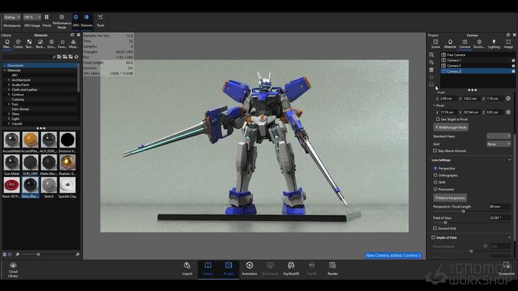 Rendering a Mech Sculpt in KeyShot