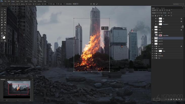 Destroyed City Matte Painting: Part 3