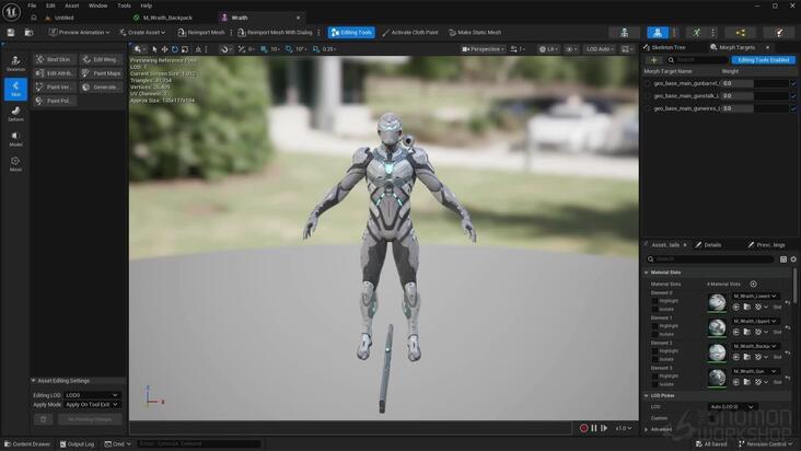 Setup & Breakdown of a Character Burn Material